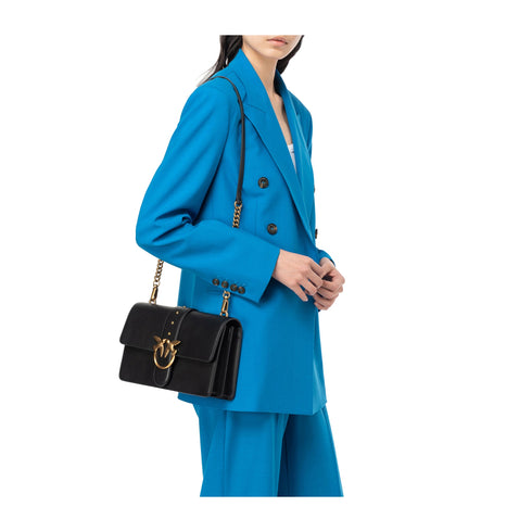 Pinko Borsa a tracolla Borsa Donna a Tracolla Classic Love One Nero oro P25 - PINKO 100053A0F1 - Z99Q - UNI - Francavilla Moda